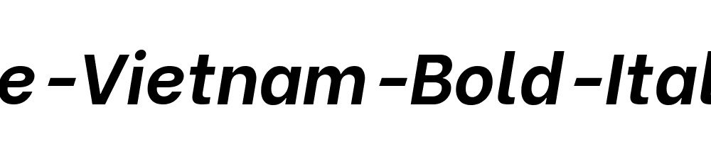 Be-Vietnam-Bold-Italic