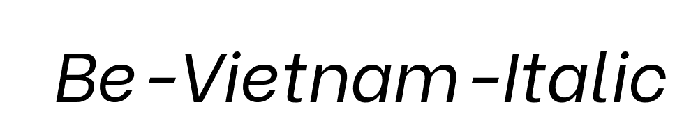 Be-Vietnam-Italic