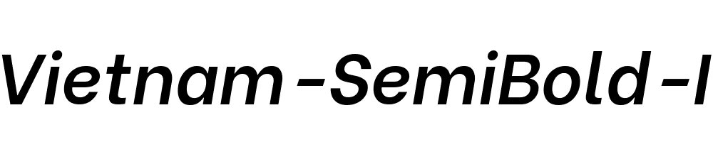 Be-Vietnam-SemiBold-Italic