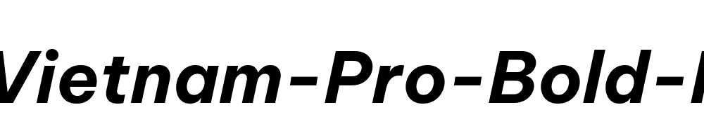 Be-Vietnam-Pro-Bold-Italic