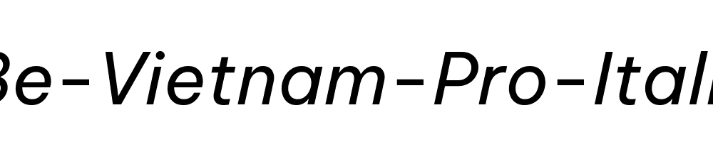 Be-Vietnam-Pro-Italic