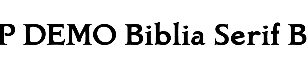 FSP DEMO Biblia Serif Bold