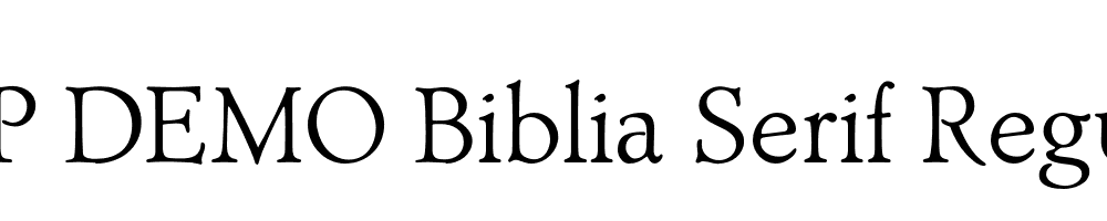 FSP DEMO Biblia Serif Regular