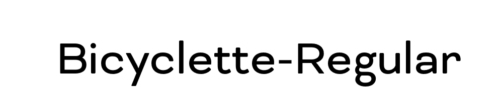 Bicyclette-Regular