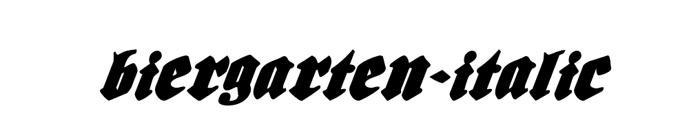 Biergarten-Italic