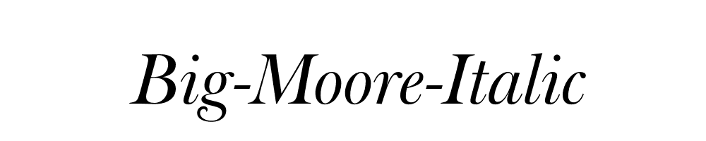 Big-Moore-Italic