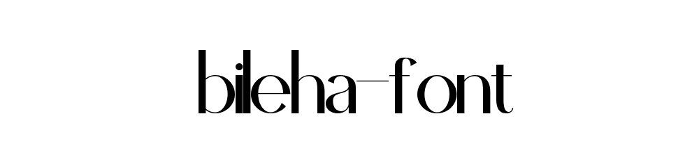 Bileha Font