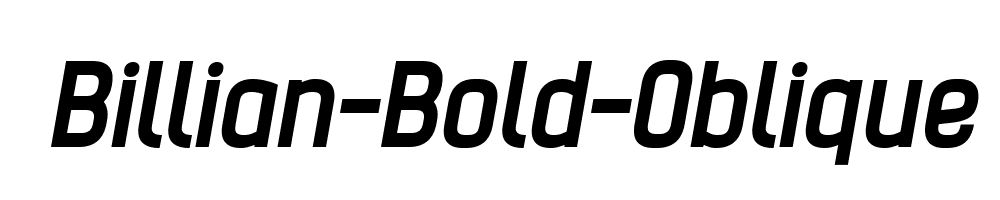 Billian-Bold-Oblique