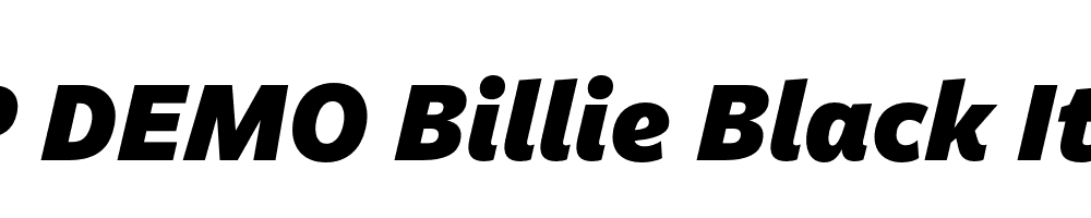 FSP DEMO Billie Black Italic