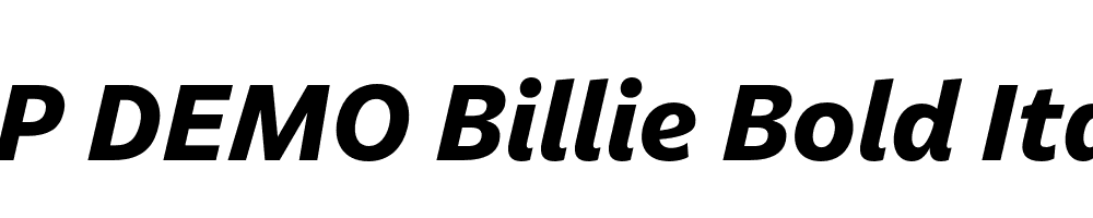 FSP DEMO Billie Bold Italic