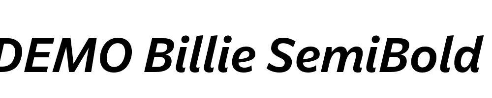 FSP DEMO Billie SemiBold Italic