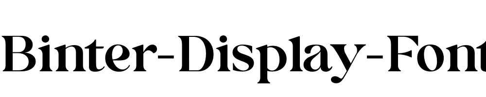 Binter-Display-Font