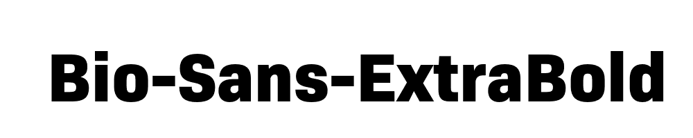 Bio-Sans-ExtraBold