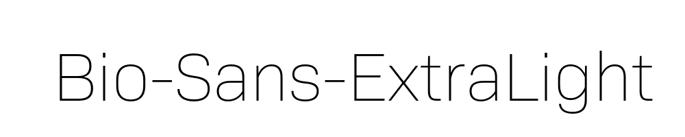 Bio-Sans-ExtraLight