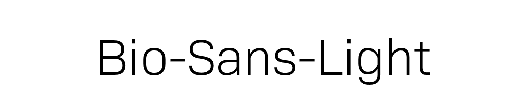 Bio-Sans-Light