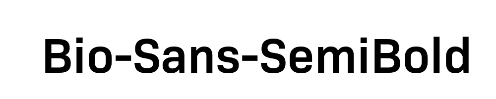 Bio-Sans-SemiBold