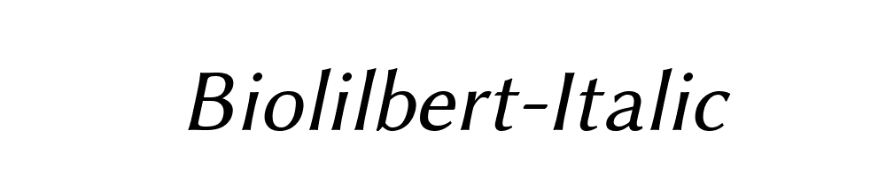 Biolilbert-Italic