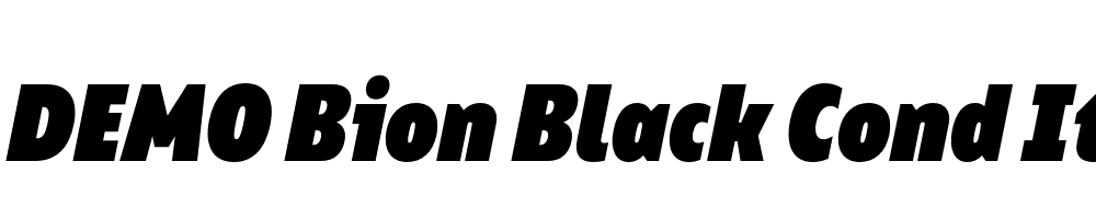 FSP DEMO Bion Black Cond Italic