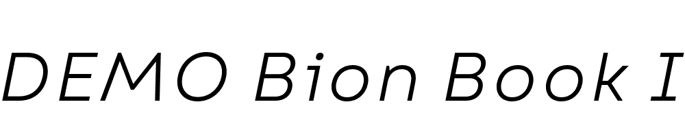 FSP DEMO Bion Book Italic