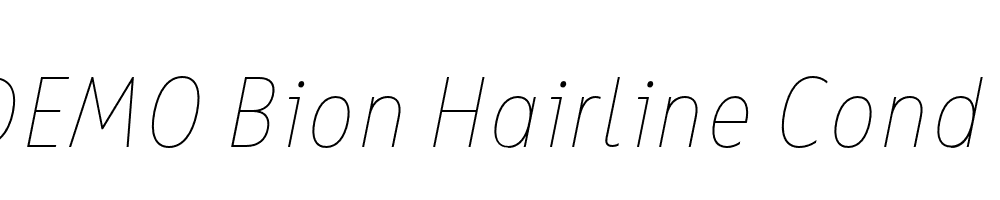 FSP DEMO Bion Hairline Cond Italic