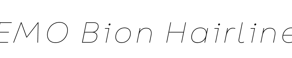 FSP DEMO Bion Hairline Italic