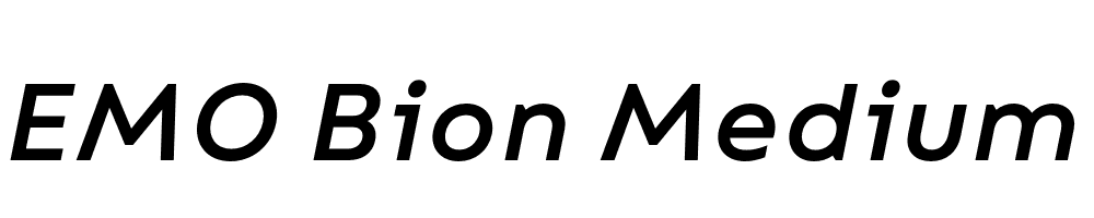 FSP DEMO Bion Medium Italic