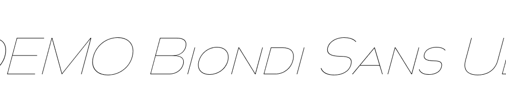 FSP DEMO Biondi Sans Ul Italic