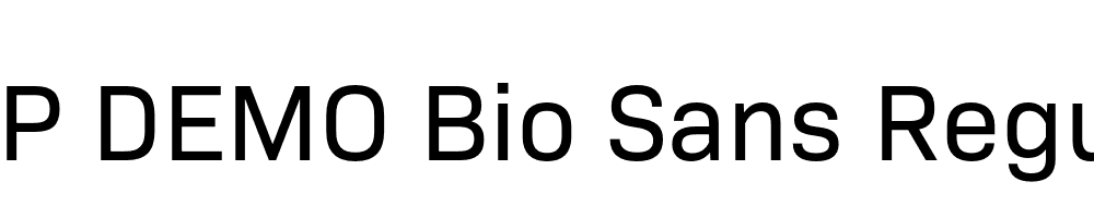 FSP DEMO Bio Sans Regular