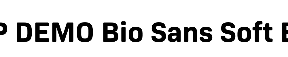 FSP DEMO Bio Sans Soft Bold