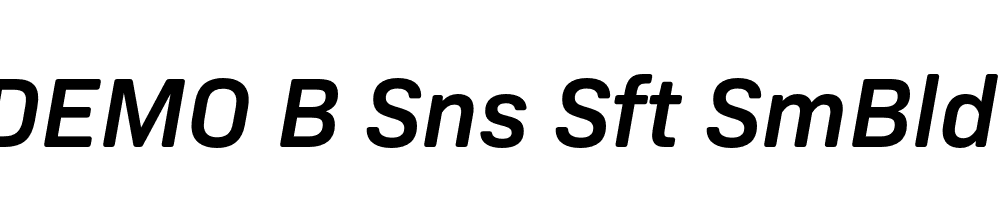 FSP DEMO B Sns Sft SmBld Italic