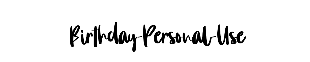 Birthday-Personal-Use