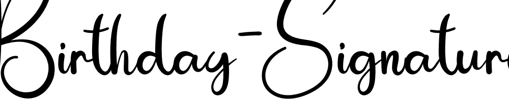 Birthday-Signature