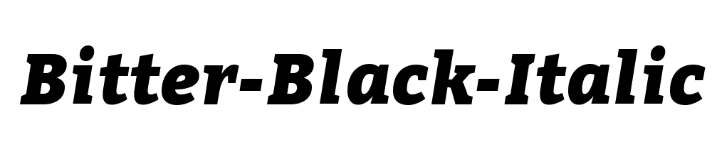 Bitter-Black-Italic