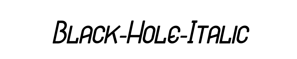 Black-Hole-Italic