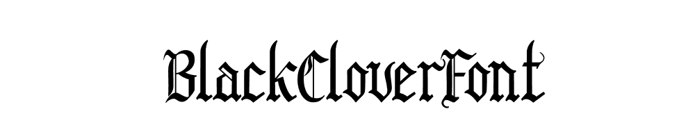 BlackCloverFont