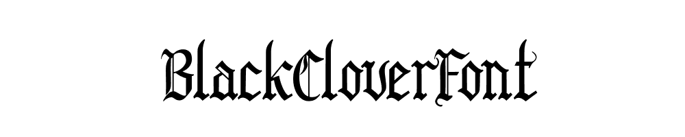 BlackCloverFont