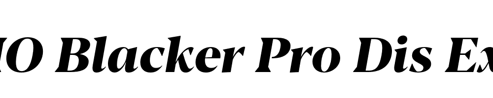 FSP DEMO Blacker Pro Dis ExBd Italic