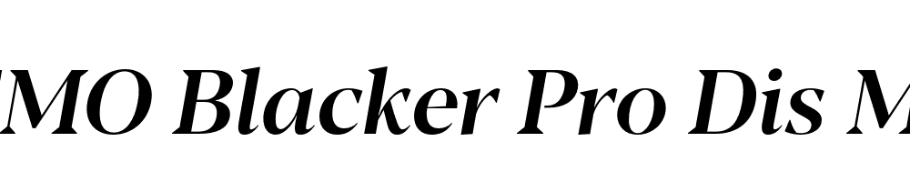 FSP DEMO Blacker Pro Dis Md Italic