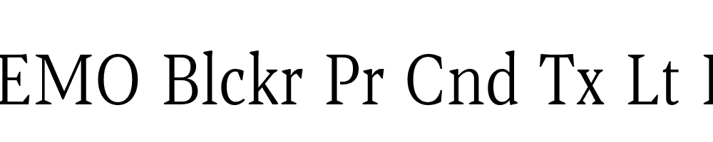 FSP DEMO Blckr Pr Cnd Tx Lt Regular