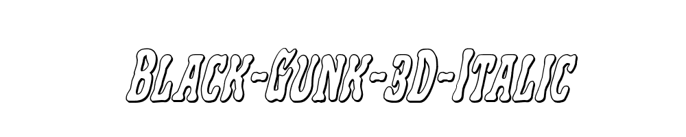 Black-Gunk-3D-Italic