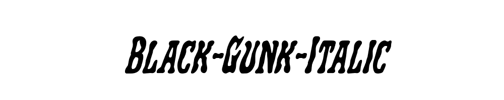 Black-Gunk-Italic