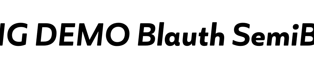  DEMO Blauth SemiBold It Regular