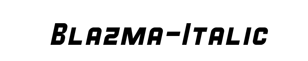 Blazma-Italic