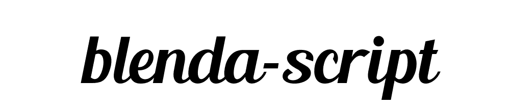 Blenda Script