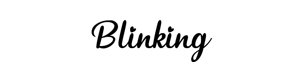 Blinking