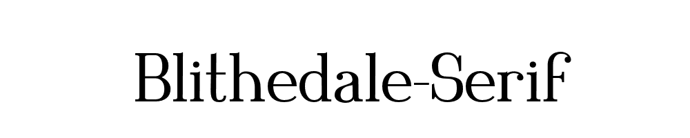 Blithedale-Serif