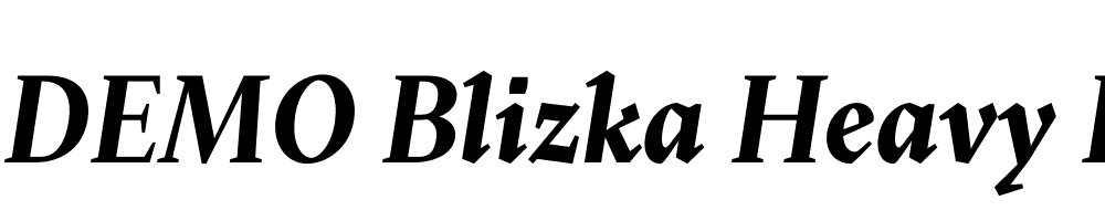 FSP DEMO Blizka Heavy Italic