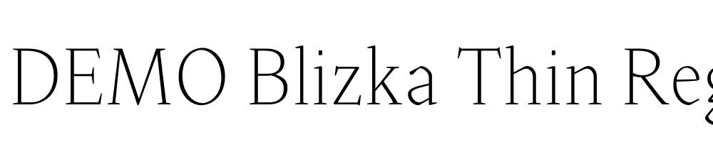 FSP DEMO Blizka Thin Regular