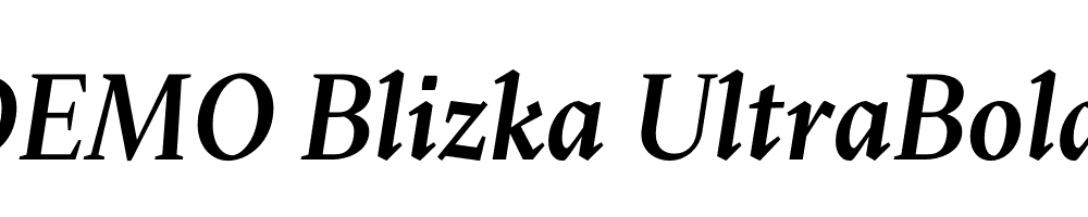 FSP DEMO Blizka UltraBold Italic