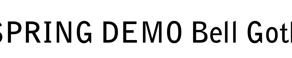  DEMO Bell Gothic Bold